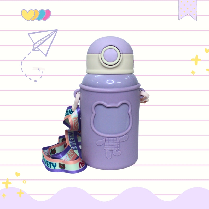 Baby Bear Stainless steel Water Bottle (purple)