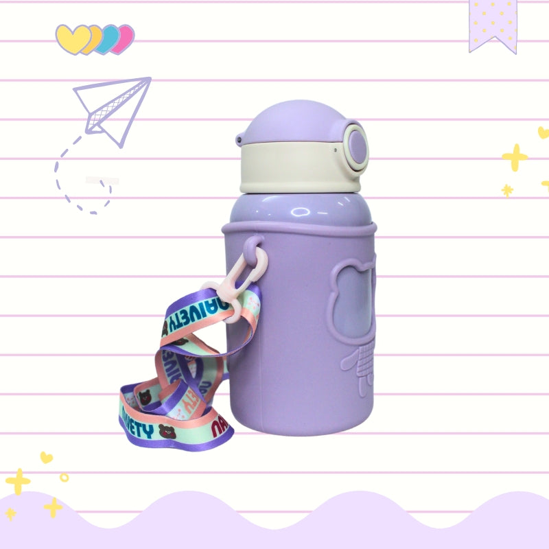 Baby Bear Stainless steel Water Bottle (purple)