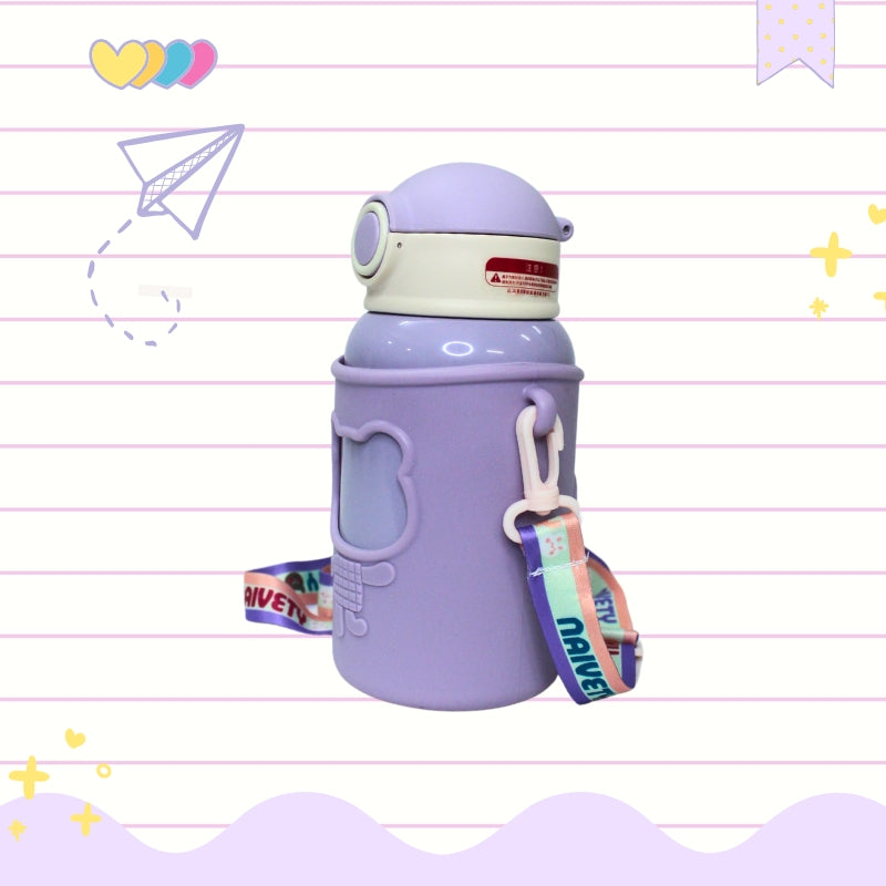 Baby Bear Stainless steel Water Bottle (purple)