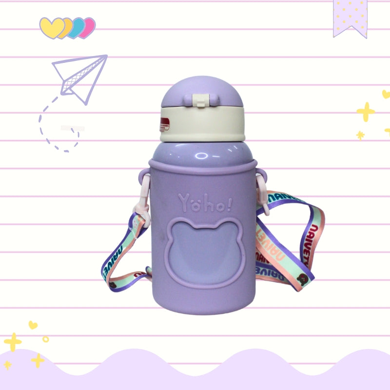 Baby Bear Stainless steel Water Bottle (purple)