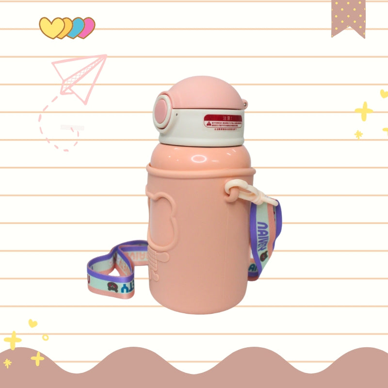 Baby Bear Stainless Steel Water Bottle (pink)