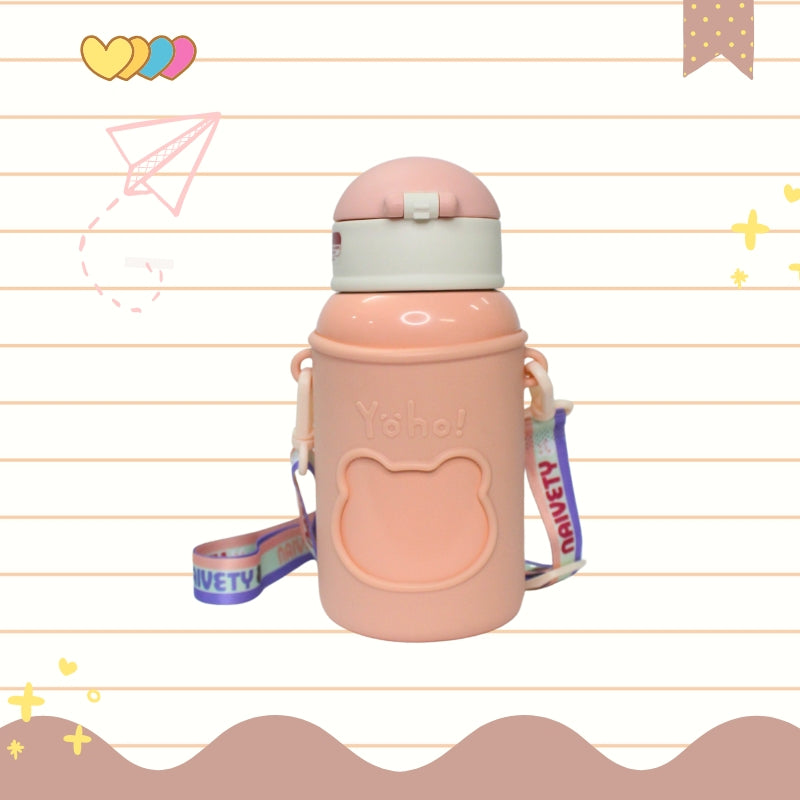 Baby Bear Stainless Steel Water Bottle (pink)