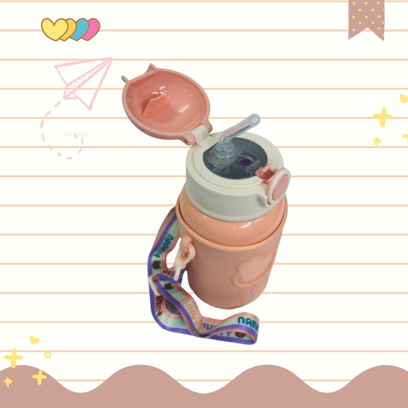 Baby Bear Stainless Steel Water Bottle (pink)