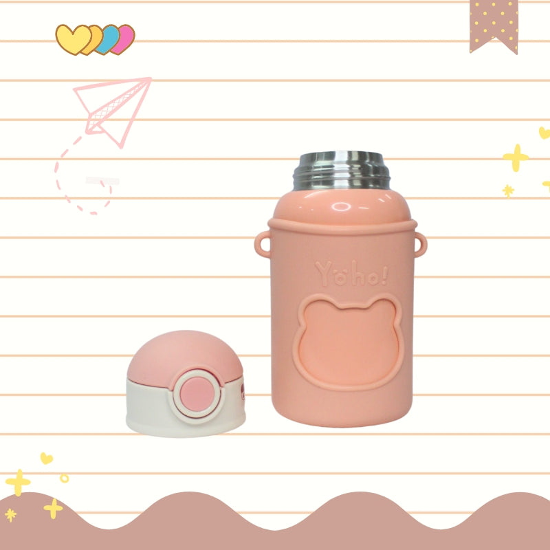 Baby Bear Stainless Steel Water Bottle (pink)