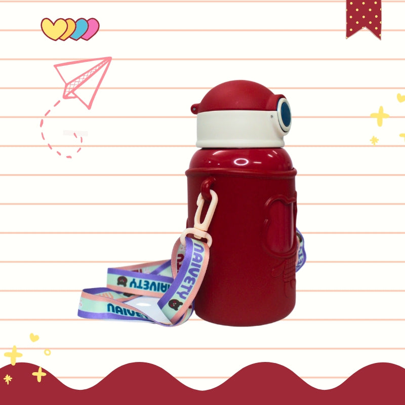 Baby Bear Stainless Steel Water Bottle (Red)