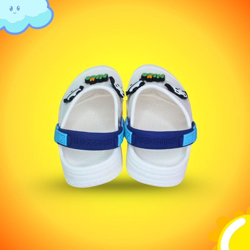 CUTE PANDA CLOGS(white)