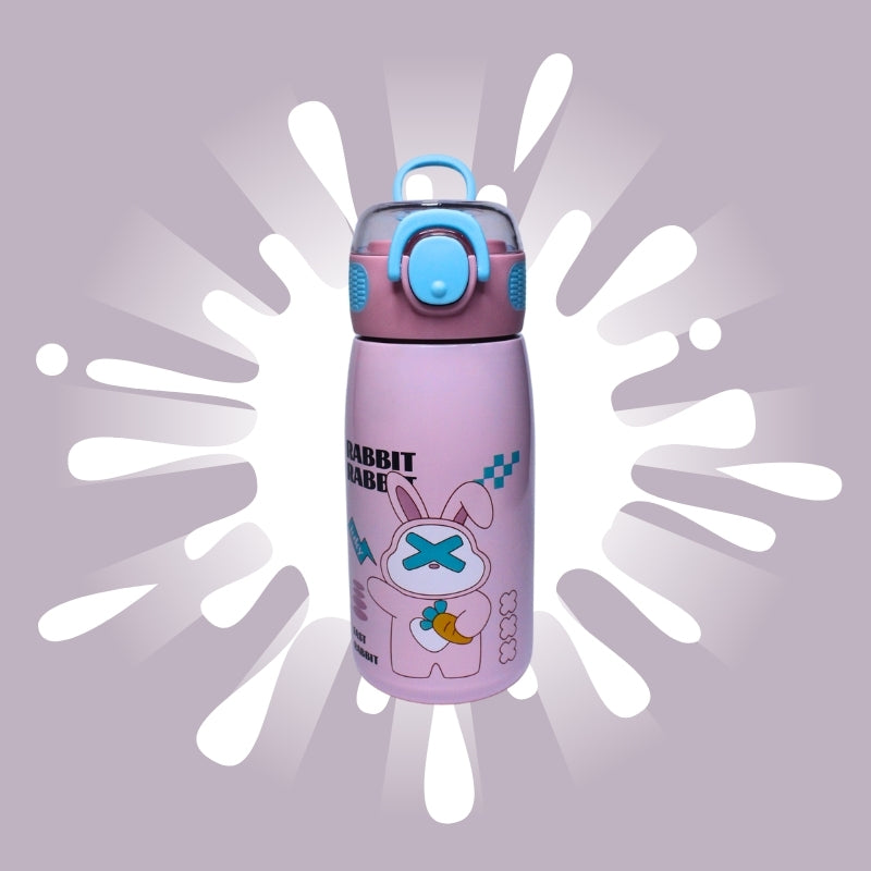 Cute Animal Sipper Water Bottle for Kids (pink)