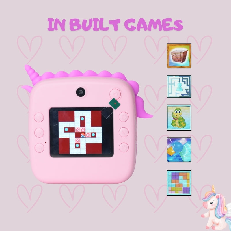 INSTANT DINO PRINT CAMERA (PINK)