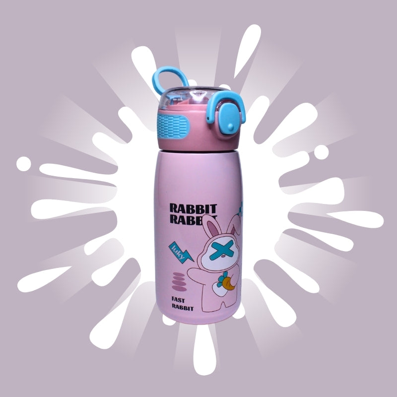 Cute Animal Sipper Water Bottle for Kids (pink)
