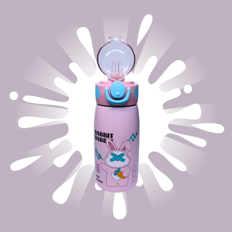 Cute Animal Sipper Water Bottle for Kids (pink)