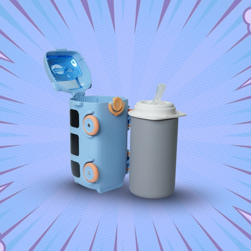 SIPPY BUS BOTTLE (BLUE)
