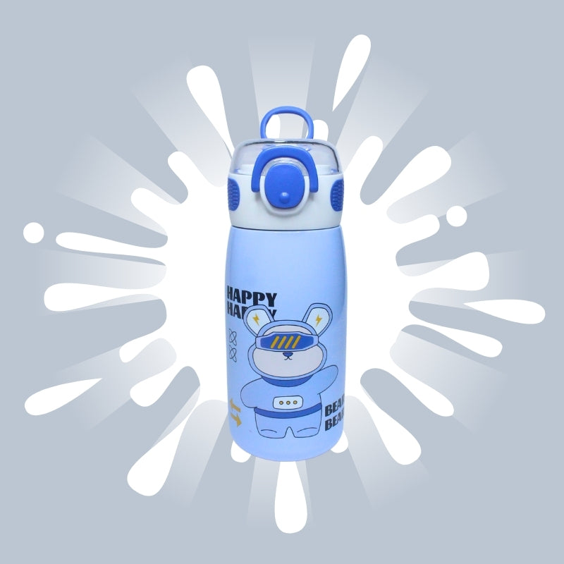 Cute Animal sipper bottle for kids (blue)