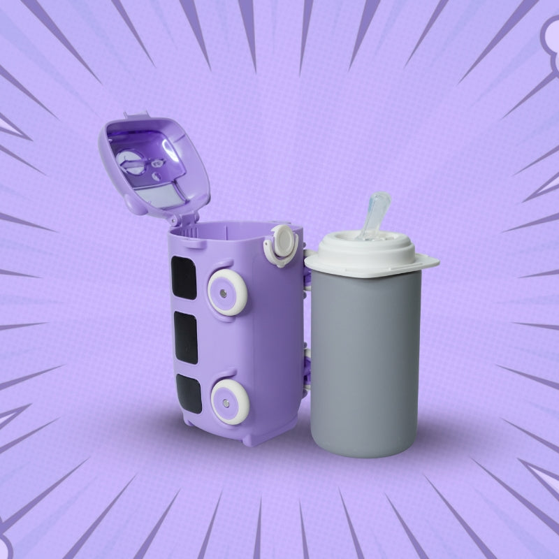 SIPPY BUS BOTTLE (PURPLE)