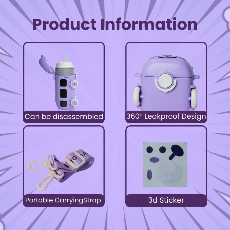 SIPPY BUS BOTTLE (PURPLE)