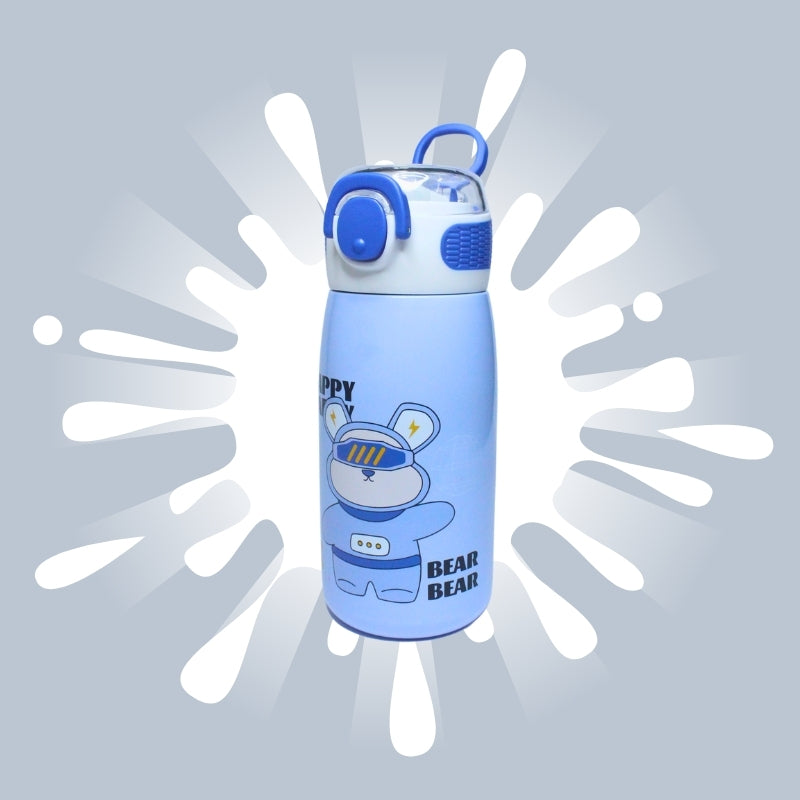 Cute Animal sipper bottle for kids (blue)