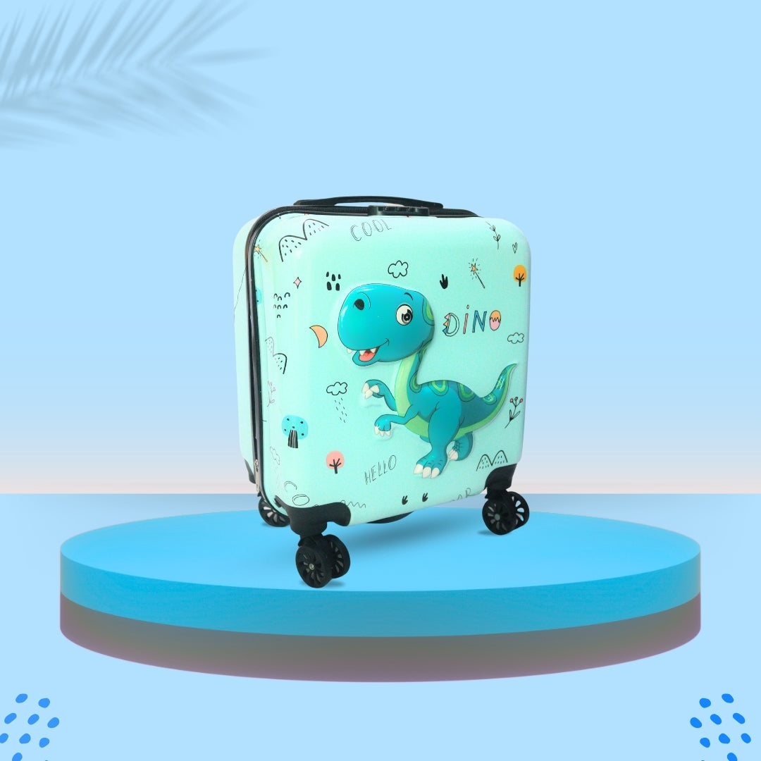 3D DINO SUITCASE (GREEN)