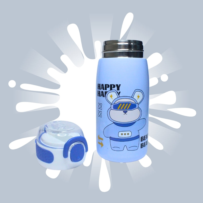Cute Animal sipper bottle for kids (blue)