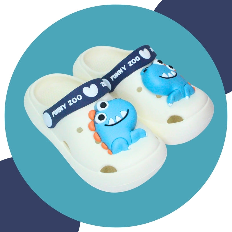 DINOSAUR CLOGS (WHITE)