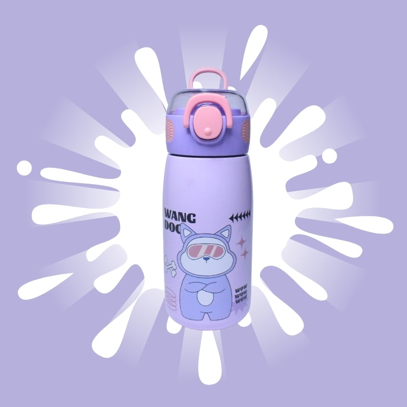 Cute Animal sipper water bottle(purple)