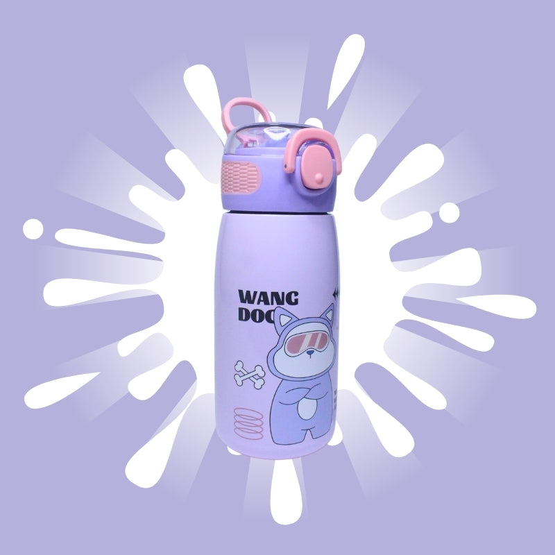 Cute Animal sipper water bottle(purple)