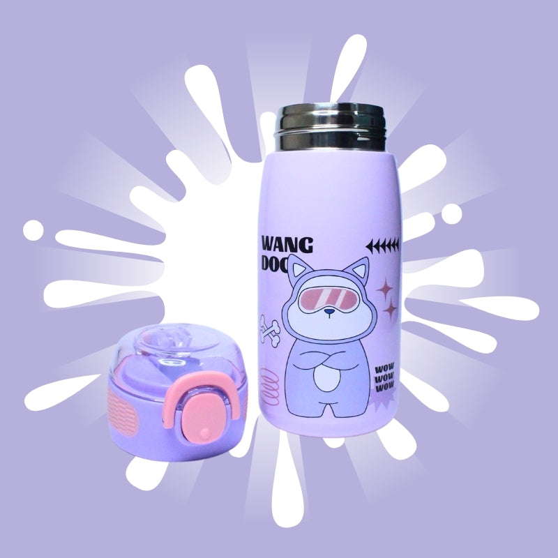 Cute Animal sipper water bottle(purple)