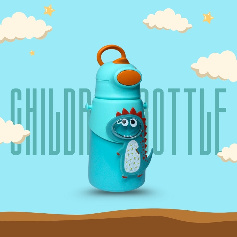 Dino Premium 2 in 1 Stainless Steel Water Sipper
