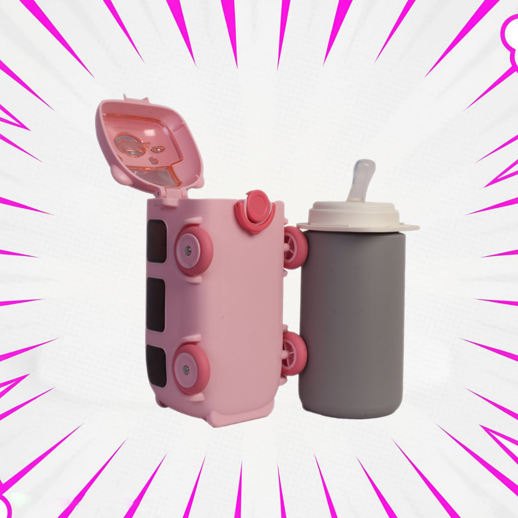 SIPPY BUS BOTTLE (PINK)