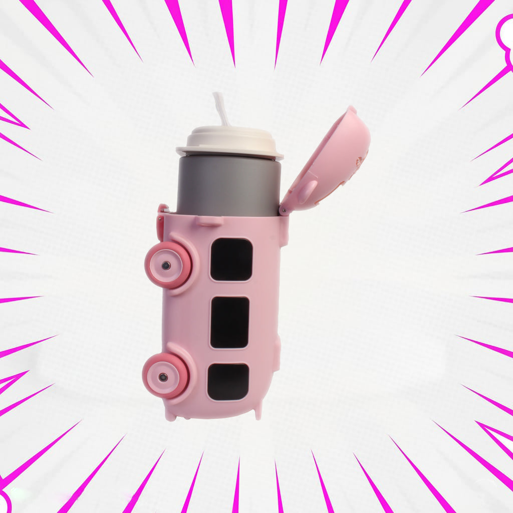 SIPPY BUS BOTTLE (PINK)
