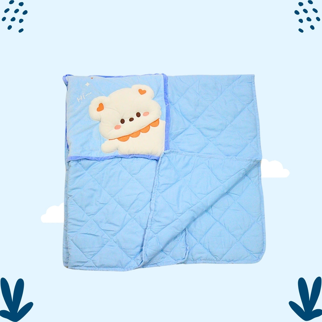 PILLOW BLANKET (Blue)
