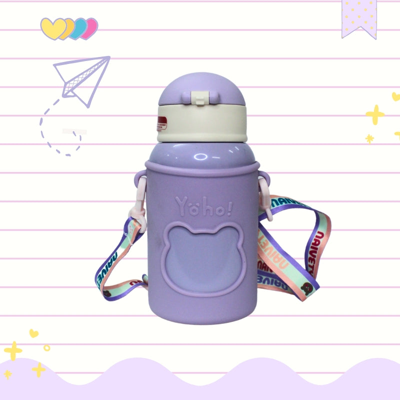 Baby Bear Stainless steel Water Bottle (purple)