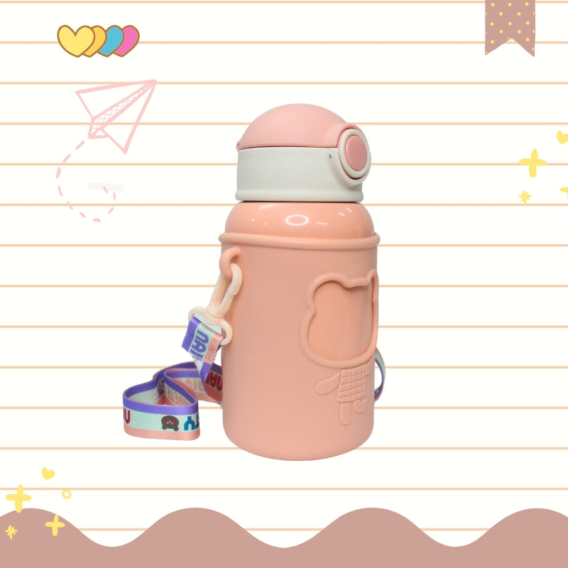 Baby Bear Stainless Steel Water Bottle (pink)