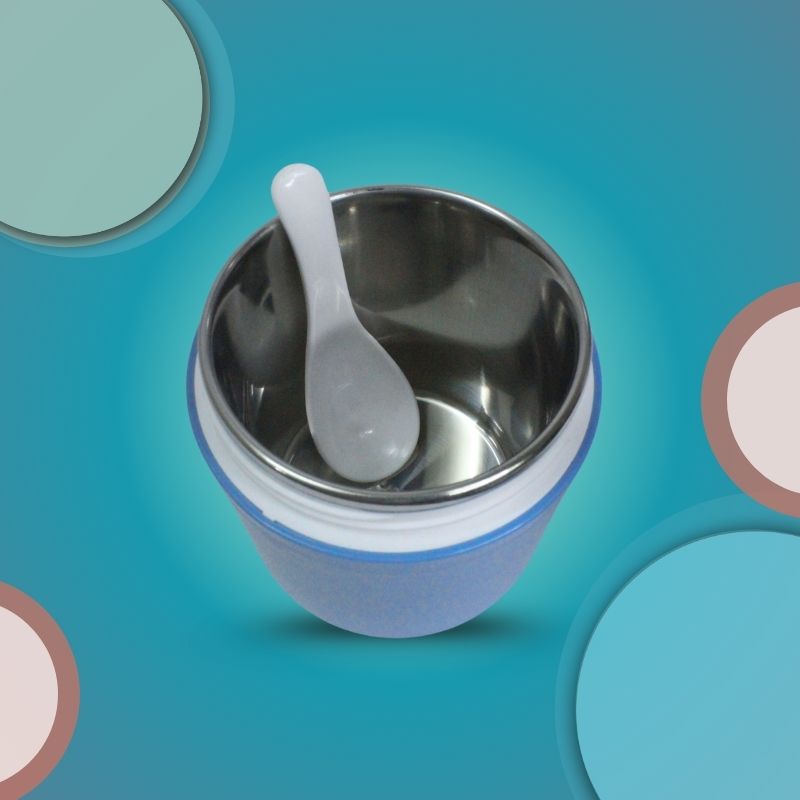 Insulated Soup Cup Stainless Steel (Blue)