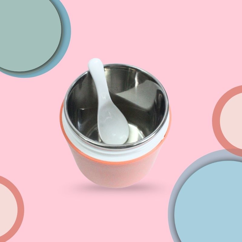 Insulated Soup Cup Stainless Steel(Orange)