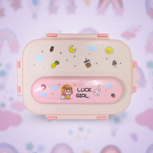 Bento Lunch Box with Insulated Bag (Pink)
