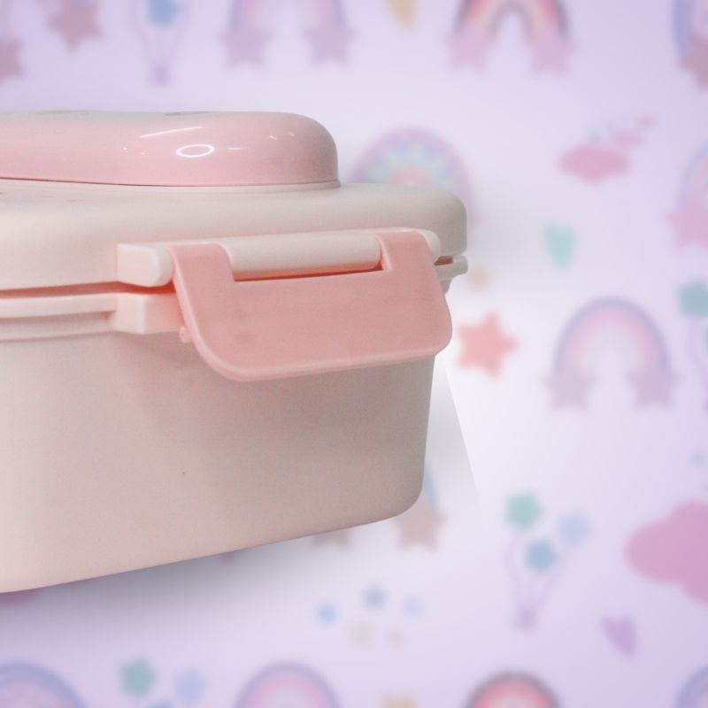Bento Lunch Box with Insulated Bag (Pink)