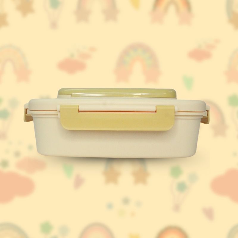 Bento Lunch Box With Insulated Bag(Yellow)