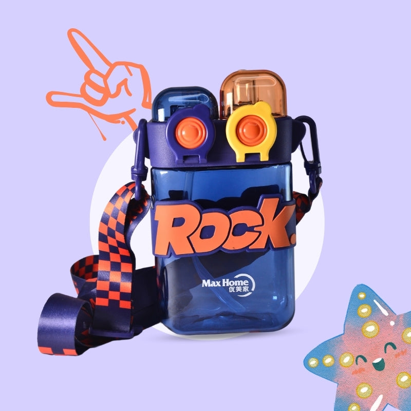 Rock Water Bottle (Blue)