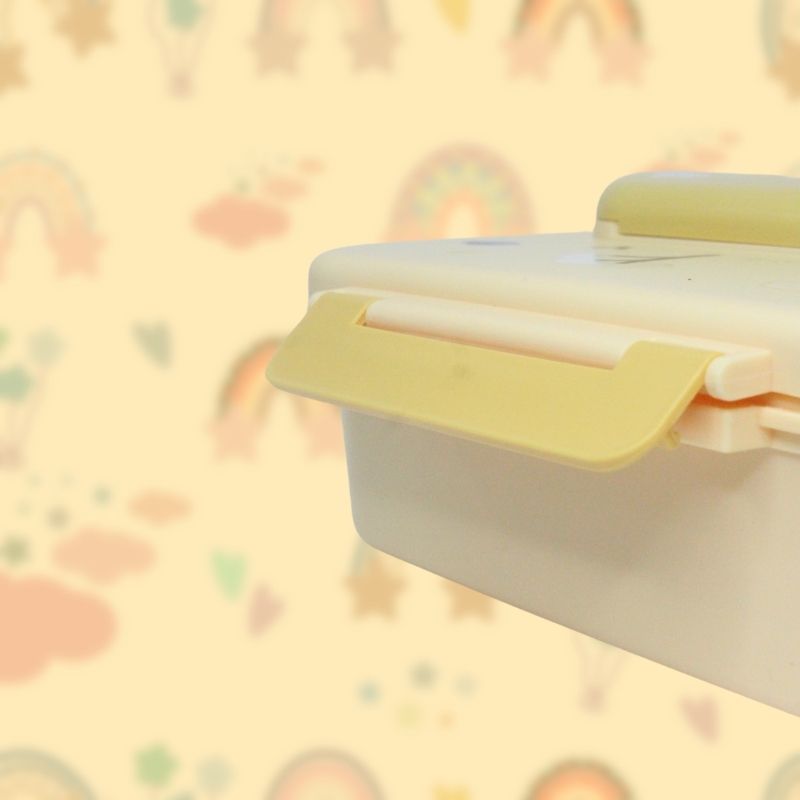 Bento Lunch Box With Insulated Bag(Yellow)