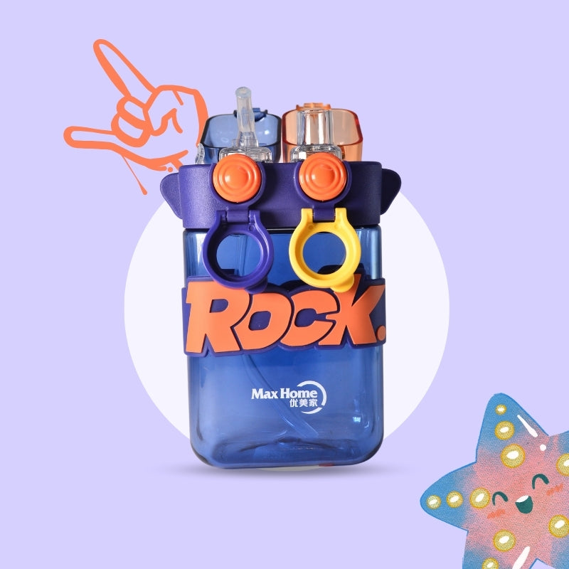 Rock Water Bottle (Blue)