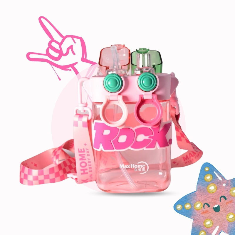 Rock Water Bottle (Pink)