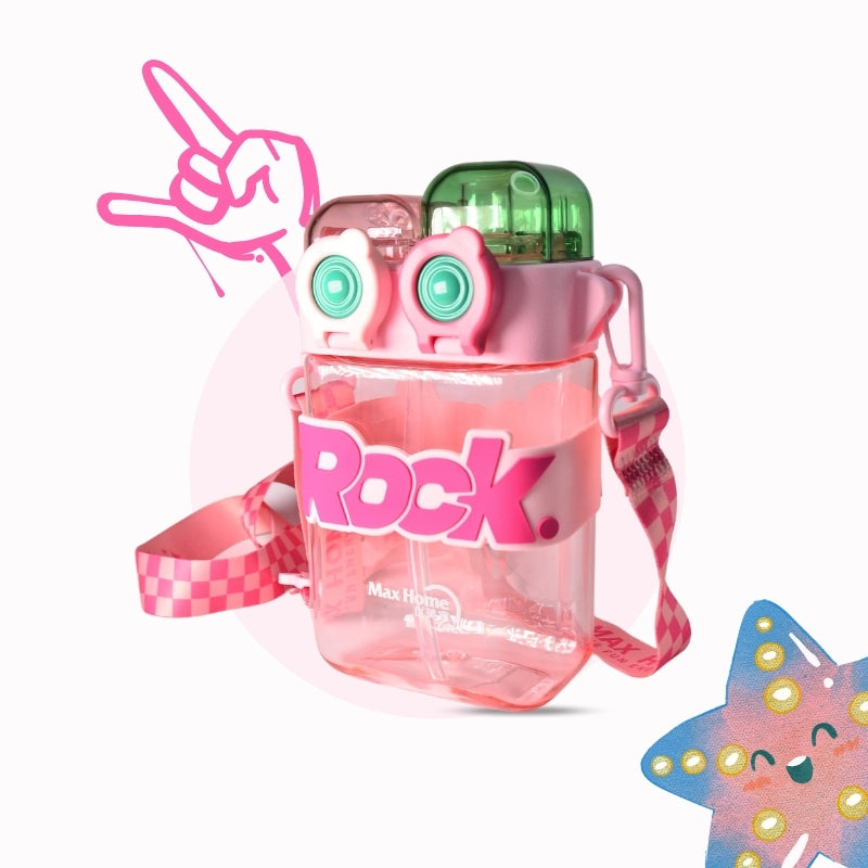 Rock Water Bottle (Pink)