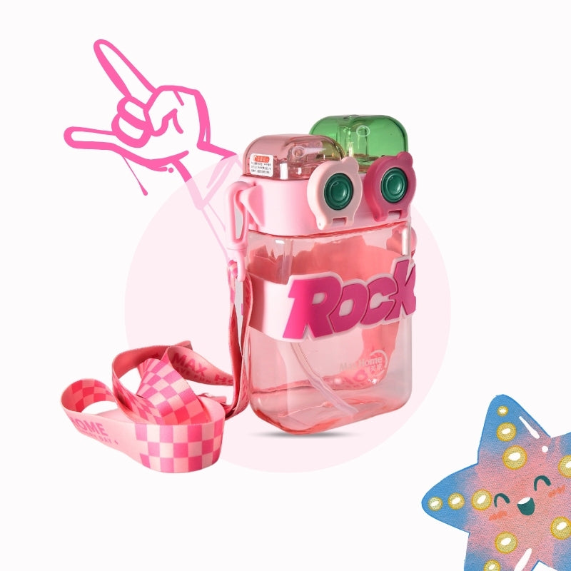 Rock Water Bottle (Pink)