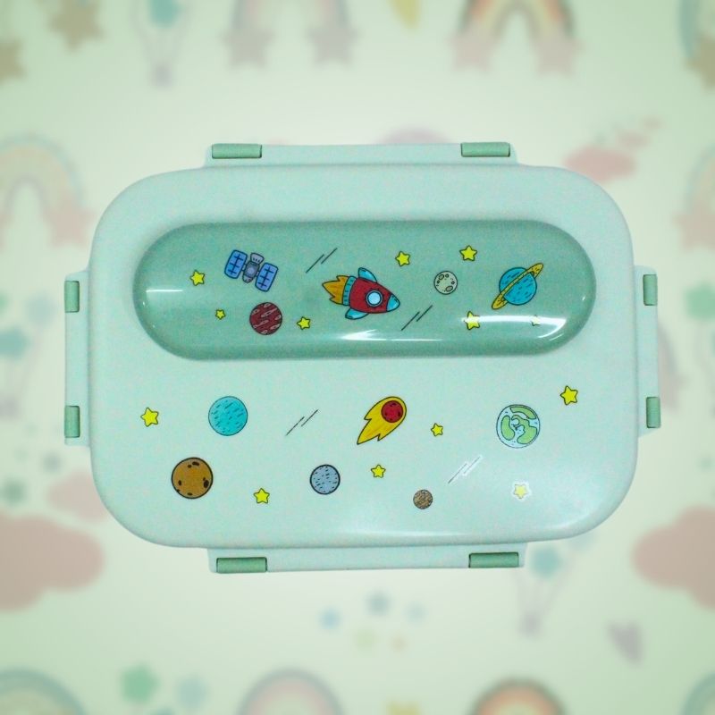 Bento Lunch Box with Insulated Bag (Green)