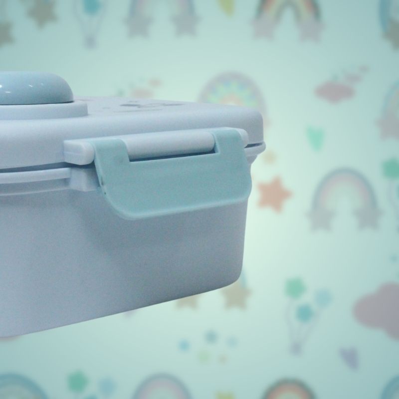 Bento Lunch Box with Insulated Bag (Blue)