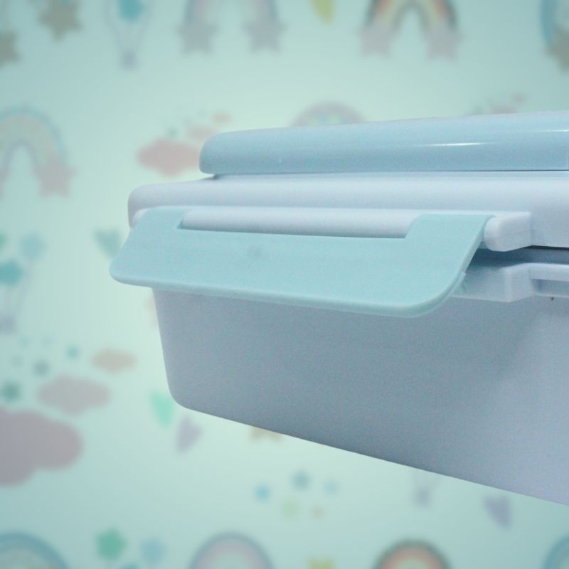 Bento Lunch Box with Insulated Bag (Blue)