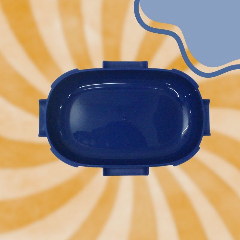 Cat-Themed Leakproof Lunch Box (blue)