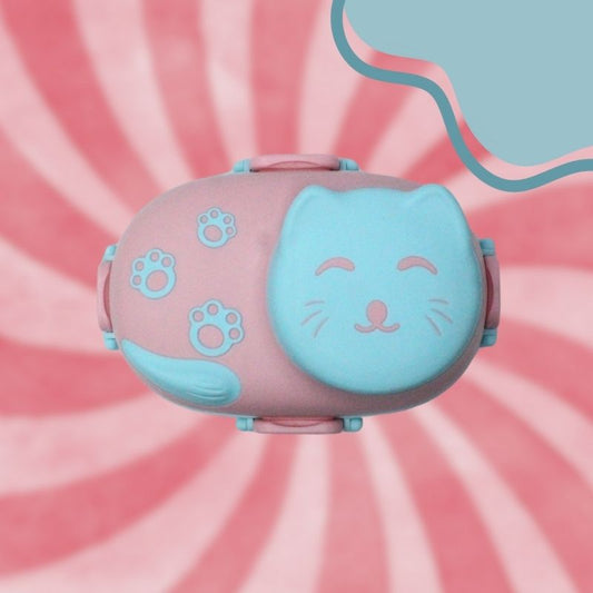 Cat-Themed Leakproof Lunch Box (Pink)