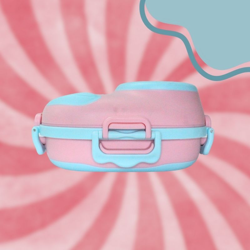 Cat-Themed Leakproof Lunch Box (Pink)