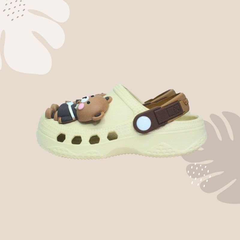 TEDDY BEAR CLOGS (BROWN)