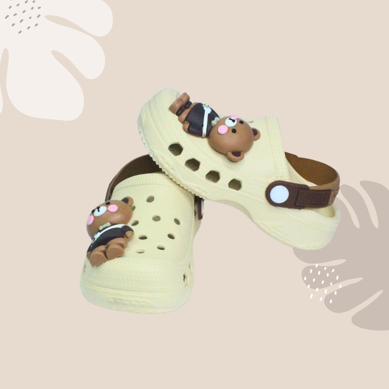 TEDDY BEAR CLOGS (BROWN)